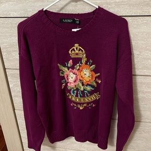 Red Velvet Multi Color Mens Sweater Size Large